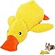 LINYIJOY Anti Stress Ente Hund 25cm Hundespielzeug Ente Antistressente Ente Kuscheltier, Gelbe Hunde Ente Anti Stress Ente Antistress Ente Quack-Quack Duck Hundespielzeug für Hunde