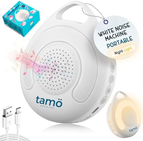Máquina De Ruido Blanco YONGYAO - 30 Sonidos, Luz Nocturna Y Recargable, Ideal Para Bebés Y Adultos
