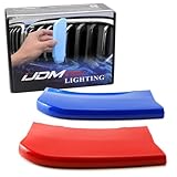 iJDMTOY Exact Fit ///M-Colored Grille Insert Trims Compatible With 2014-2018 BMW F15 X5 and 2015-2016 BMW F16 X6 (Does not fit 2017 X6) Center Kidney Grill