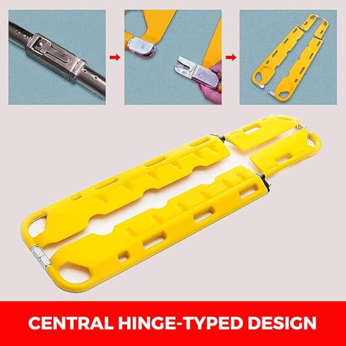 Maca portátil, esticador dobrável portátil de emergência médica leve de liga de alumínio para transp