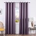 MANGATA CASA Bedroom Blackout Curtains Grommets 2 Panels,Thermal Window Curtain Drapes for Living Room Darking Drapes (Purple,52x84inch)
