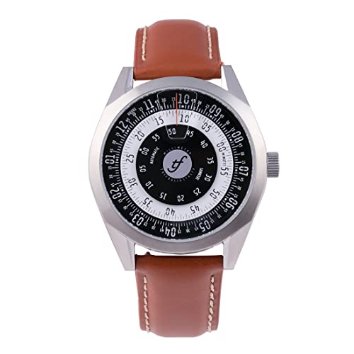 Montre Trifoglio Italia Millimetro Automatique - Acier Blanc, Cadran Marron - Neuf Avec Écrin