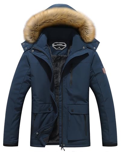 Image of MOERDENG Women's Waterproof Ski Snow Jacket Winter Warm Hooded Snow Coat Mountain Windproof Ski Jacket For Women