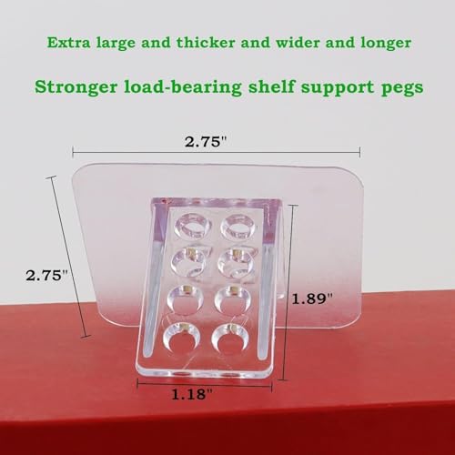 Image of Pack of 10 Wall Mounted, for Bookshelves and Storage Furniture, Shelf Adhesive Hook, L-Shaped Plate Mini Holder, Wall Hook Plastic Furniture Shelf Fixing Sticking Square Transparent