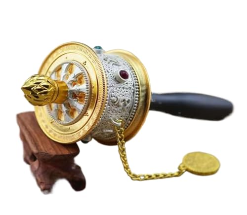 Roue de prière tibétaine pour méditation zen et rituel bouddhiste