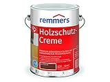 Remmers Holzschutz-Creme nussbaum, 2,5 Liter, tropffreie Holzlasur für aussen, 3facher Holzschutz mit Imprägnierung + Grundierung + Lasur