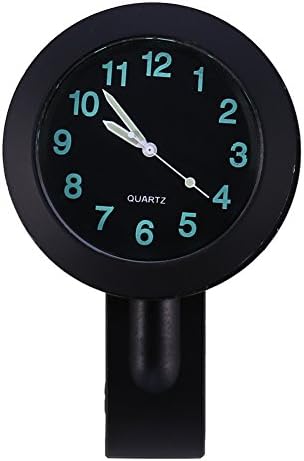 Yosoo 7/8"" Waterproof Motorcycle Handlebar Clock, Motorcycle Clock Handlebar Mount Motorbike Watch Dashboard Accessories Watch Universal Black Dial
