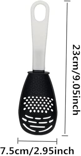 Miniatura 2 de 2 coladores multifuncionales, cuchara coladora de cocina, cuchara ranurada, herramienta de cocina para triturar, moler, drenar, trituradora de