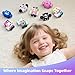 GobiDex 8PCS Magnetic Figures Playset, Travel Toys with Rotatable Animal and Character for Kids & Toddlers, Compatible with Magnet Building Blocks, Educational Sensory Pretend Play Gift