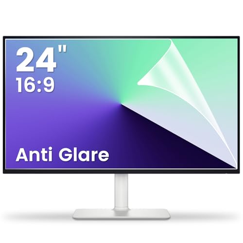 F FORITO 2-Pack 24 inch 16:9 Matte Anti Glare Computer Screen Cover, Anti Glare Eye Protection Film Compatible with All 24