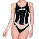 Kangxinsheng Schwarzes Mode Damen Latex Tops Ärmellos,aus Naturkautschuk Kurze Ärmellos Shirt für Damen,Geeignet für Cosplay Kostüme-XL