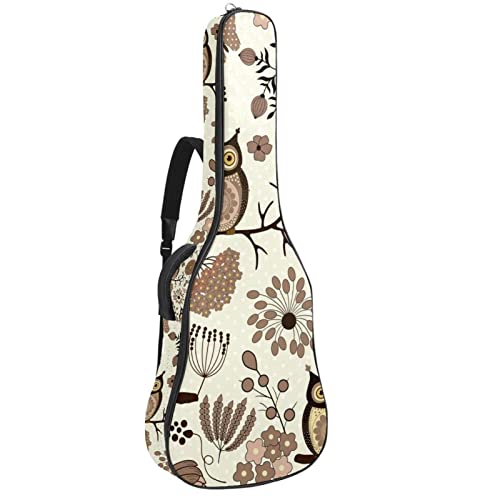 Housse de guitare étanche oiseaux volants pour musiciens nomades