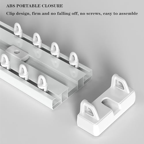Riel doble K de aluminio resistente para separadores de ambientes 5
