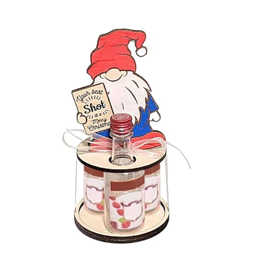 Portabotellas de alcohol, soporte de vino de Navidad,Decoración navideña creativa portaalcohol | Armario de vino decorativo de navidad, almacenamiento de botellas de alcohol, soporte de almacenamiento