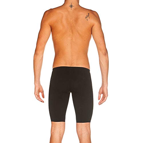 ARENA Powerskin Carbon Air2 Men's Racing Jammer Athletic Tech Suit Competitive Racing Swimsuit Endurance Swimwear, Black/Black/Gold, US Size 28 - Thumbnail 4