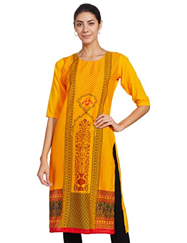 Image of Women's Crepe Regular Kurta