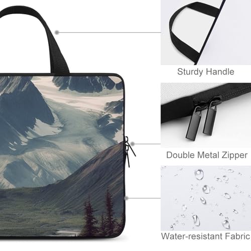 Housse 13 pouces pour ordinateur portable motif Alaska, pochette de protection antichoc - 4
