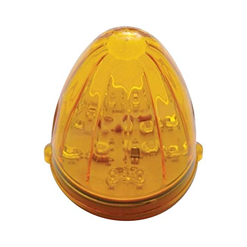United Pacific 38313 19 LED Watermelon Grakon 1000 Cab Light - Amber LED Amber Lens