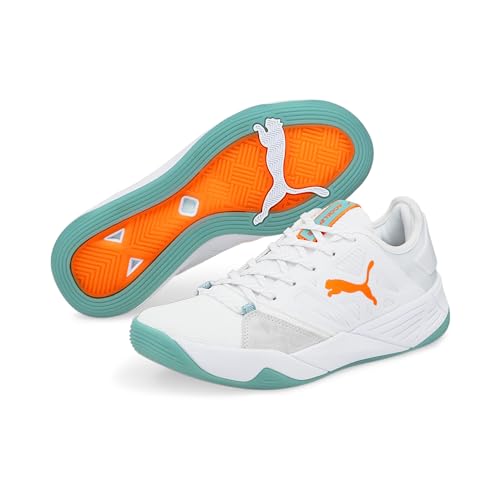 PUMA PUMA Unisex's Accelerate Turbo Nitro W+ Indoor Court Shoe, W N Citrus Nimbus Porcelain, Womens 8