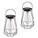 Outdoor Solar Lanterns Lamps - 2 Pack Tabletop Filament LED Edison Bulbs Hanging Solar Powered Garden Decorative Table Lights for Patio Backyard Courtyard Lawn Landscape Décor (ST64 Filament Bulb)