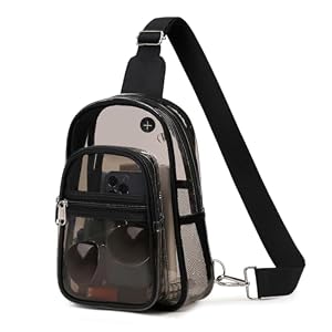 MOONBABY Transparente Crossbody-Tasche für Damen