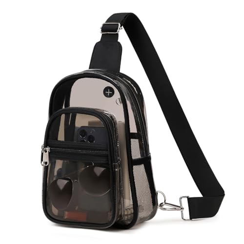 MOONBABY Transparente Crossbody-Tasche für Damen