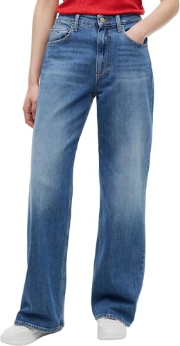Jean Tommy Jeans Mia relaxed straight femme pantalon denim droit décontracté