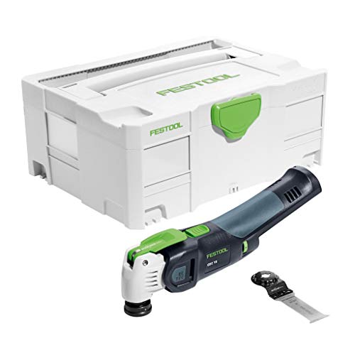 Festool OSC 18 Li E-Basic-oscillatore a Batteria 574848, Nero Verde