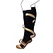 EagleUS 1 Pair Copper Compression Socks Knee High Mens and Womens Nursing Compression Socks, Support Pain Relief Stockings (L)