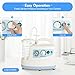 HCYHSLH Portable Suction Machine, 1000mL PC Storage Bottle, Low Noise 8.15LBS Lightweight