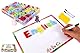 Magnetische Buchstaben und Zahlen,Das komplette Set: 104 Buchstaben und 10 Zahlen sowie 7 Symbole,Kühlschrankmagneten,Beinhaltet 1 Boxen, Magnettafel, Stifte und Löschschwamm
