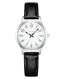 CIVO Reloj Niña Chicas Analógico: 4-10 Años Reloj de Pulsera Infantil Fácil de Leer - Relojes Niña Correas Cuero Negro Regalo para Niños
