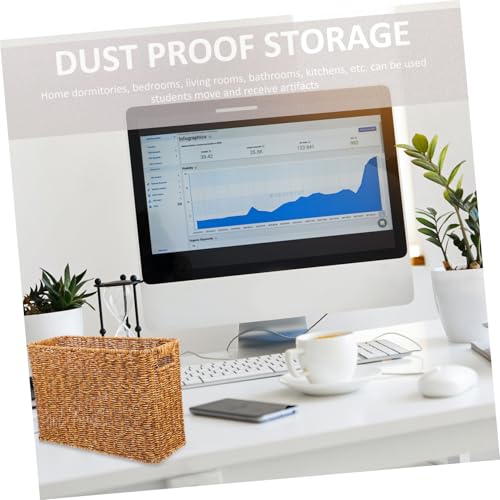 Panier de rangement tressé pour organiser magazines et objets divers