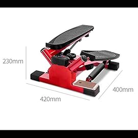 YFDM Fitness Adjustable Mini Stair Stepper Exercise Equipment Step Machine with Twisting Action Red 42 * 40 * 23cm