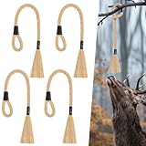 MJZ 4 Pcs Deer Scent Rope, 31 Inch Cotton Mock Scrape Rope for Deer, Highly Absorbent Long-Lasting Deer Rope for Hunting Accessories Essentials