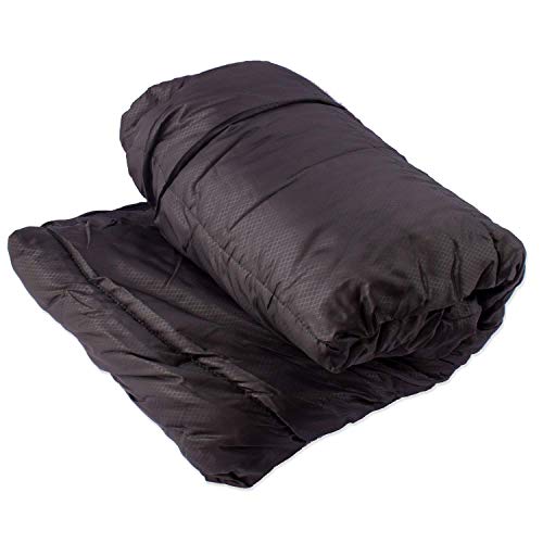 Hammock Attachable Warming Under Quilt - Black - 5.75’ (175Cm) Long And 4.8’ (146Cm) Wide - Attaches To Most Hammocks Or Hammock Tents - Insulation Underquilt Padded Liner - Doubles As A Ground #TOP3