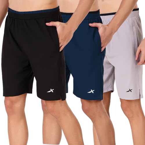 Image of VECTOR X Polyester Solid Sports Men Shorts for Running, Training, Fitness or Casual Use