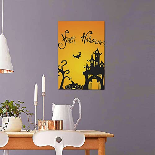 Toile murale d'Halloween OUSIKA 40x60 cm pour salon et chambre