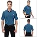Men's Athletic Golf Polo Shirts Dry Fit Short Sleeve Workout Shirt Cool Sports Golf Tennis T-Shirt（12174 Blue 2XL）