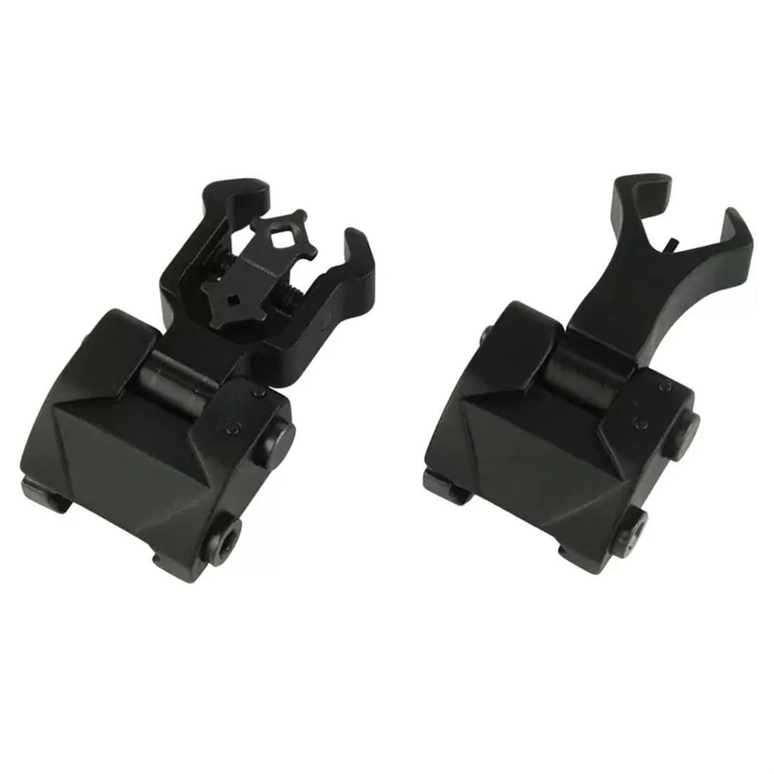 Dual Diamond Shape Flip Up Front posteriore Iron Sight Set per 20mm Rail Mount