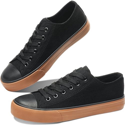 Image of Obtaom Unisex Canvas Shoes Low Top Fashion Sneakers Slip on Walking Shoe