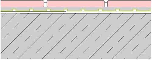 Vista 5 de Profilitec Floortec - Aislamiento de grietas antifractura de 1/8 pulgadas, desacoplamiento, impermeabilización, membrana translúcida, rollo de 323