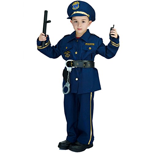 SEA HARE Disfraz de policía infantil (4-6 años)