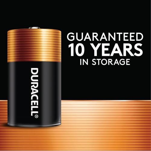 Image of Duracell Coppertop D Batteries, 2 Count (1 Pack), D Battery with Long-lasting Power, All-Purpose Alkaline Battery for Household and Office Devices