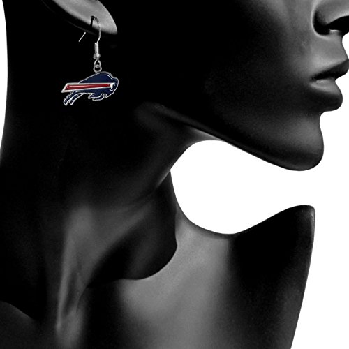 Image of NFL Siskiyou Sports Womens Buffalo Bills Dangle Earrings One Size Team Color