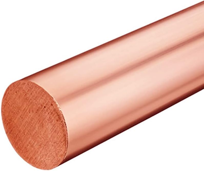 Diameter 75 mm Cu 99.99% COPPER Material Rod Round Bar Solid Stock Pin for Metal Lathe Works Pins Electrical Welding Repairing Soldering Brazing Knife Handles Shaft DIY Craft Model Length (300 MM)