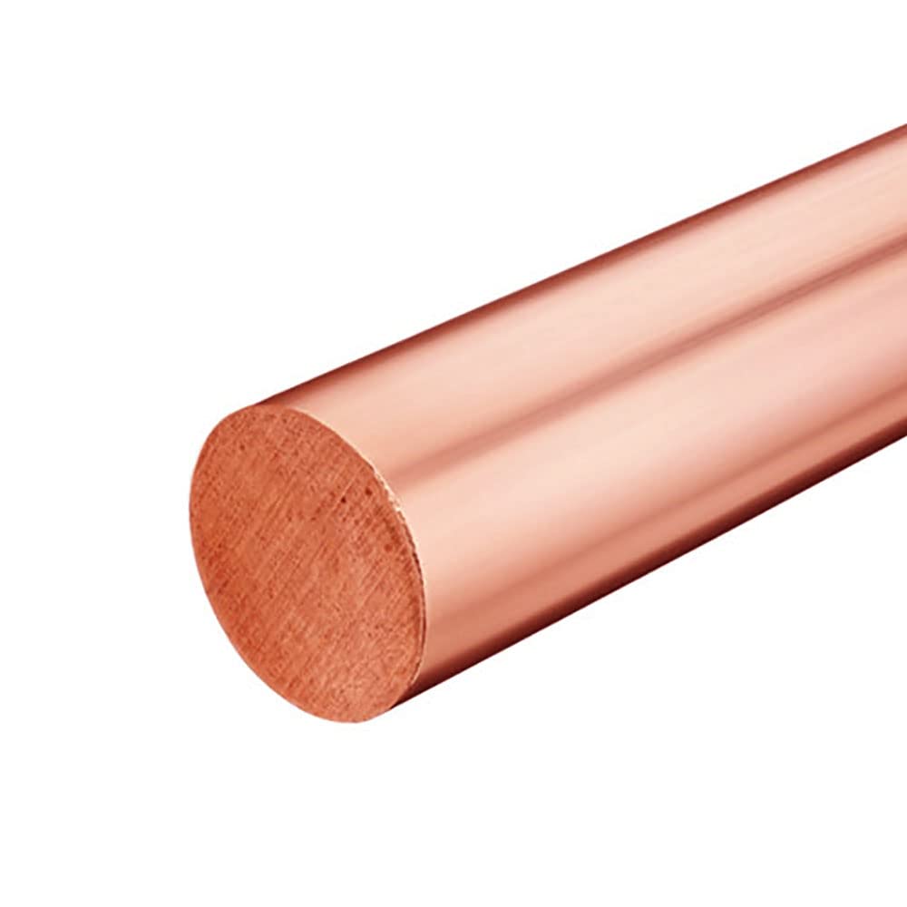 Diameter 75 mm Cu 99.99% COPPER Material Rod Round Bar Solid Stock Pin for Metal Lathe Works Pins Electrical Welding Repairing Soldering Brazing Knife Handles Shaft DIY Craft Model Length (300 MM)
