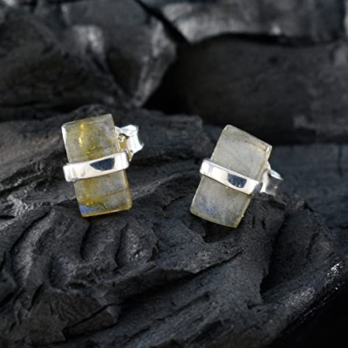 Boucle d'oreille labradorite argent pour illuminer vos tenues