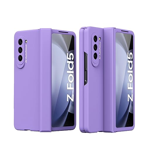 Coque antichoc Samsung Z Fold 5 avec protège-charnière intégrale violet