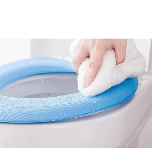 Housse de siege de toilette violette impermeable en forme de O